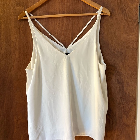 Topshop White Double-Strap Cami • Size 10 - Picture 4 of 6